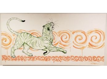 Deanna Pike - Tiger Walking - Original Art - Artist Signed