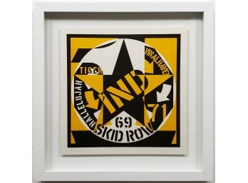 Robert Indiana - Skid Row -1969 - Lithograph