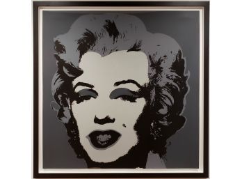 LARGE! Andy Warhol - Marilyn Monroe - Black - Sunday B. Morning - Certificate Of Authenticity Included