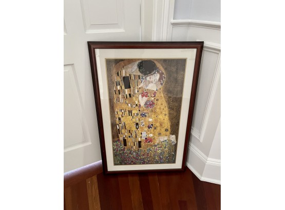 The Kiss By Gustav Klimt - Framed And Matted Print