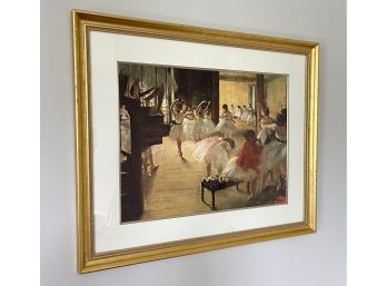The Dance Class By Edgar Degas - Professionally Framed & Matted
