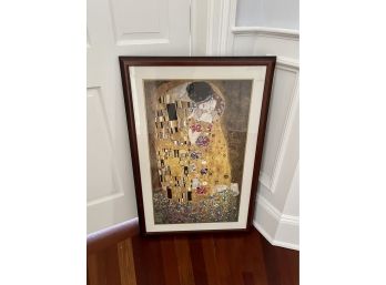 The Kiss By Gustav Klimt - Framed And Matted Print