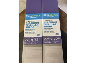 Real Simple Cordless Blackout Cellular Shades - Set Of 2