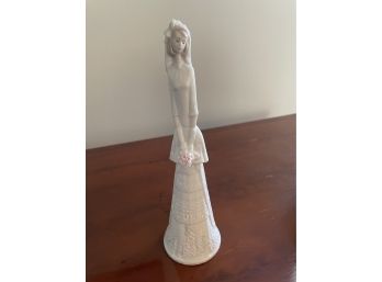 Beautiful Vintage Lladro Bridal Bell Figurine