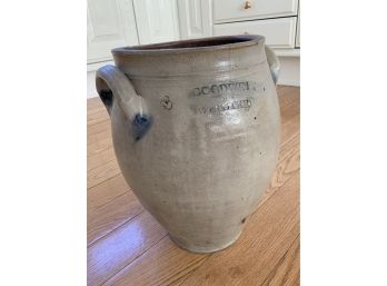 Antique Stoneware Goodwin & Webster Crock 1831 ~ 1840