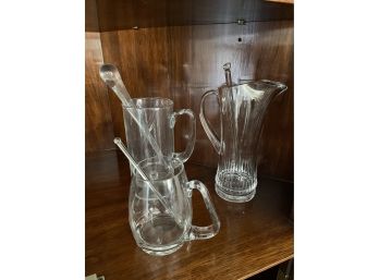 3 Gorgeous Cocktail Pitchers With Stirrers 3 Sizes