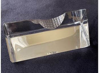Beautiful Waterford Crystal Slice Paperweight