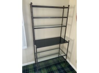 Sturdy Wrought Iron Bakers Rack Display Piece
