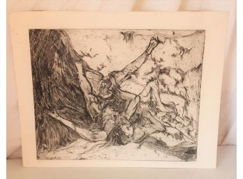 Pencil Signed Numbered Lithograph Print Limited To 50 Copies