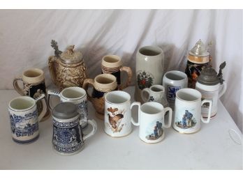 Collection Of Beer Steins