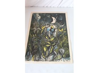 Pencil Signed Numbered Lithograph Print