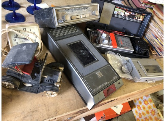 Lot Of Vintage Radios And Cassette Players