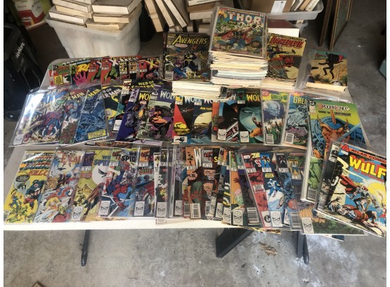 1970s Up Vintage Comic Book Lot 150 Mix Superhero - Marvel - DC & Several 1940 Western Pulp