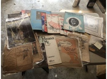 Lot Of Vintage Sheet Music & Music Books 1910 - 1960s