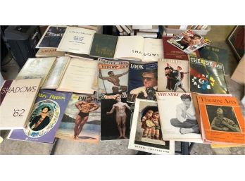 1896 -1980s Cool Lot Of Old Body Building Mags - Highschool Yearbooks - Theatre Mags & More
