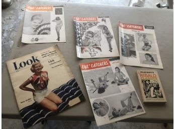 Lot Of 1940s-50s EYE CATCHER GIRLIE MAGAZINES - LOOK - 1970 Playboy Classic Paperback