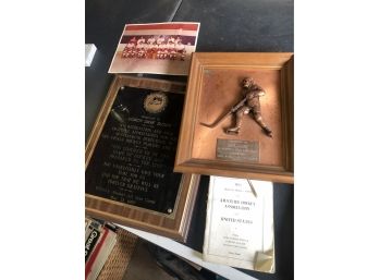 Dave Sloan Hockey Plaques And Misc Hockey Items