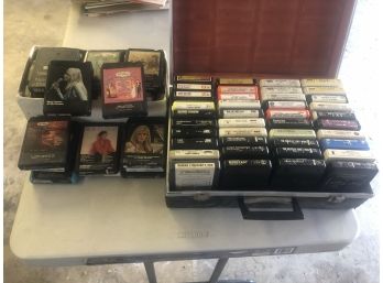 Lot Of 50 Vintage 8-Track Tapes BEATLES - EAGLES - Classic Country Other Mixed Artists