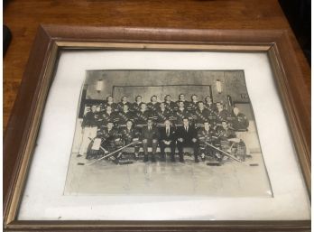 RARE ONE OF A KIND -1957-1960 New York Rangers Complete Team Autographed Framed Photo $$$$$VALUE UKNOWN