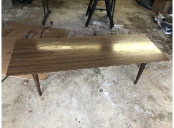 Vintage Mid-Century Modern Solid Wood Coffee Table Tapered Legs Retro MCM