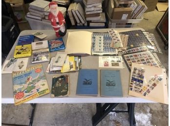 Vintage Lot Of Misc 1850s-1960s - Civil War Era Musket Rules - Stamps - Christmas Blow Molds - 8mm Movies -