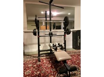 Weider Pro 335 Weight Lifting Bench Package