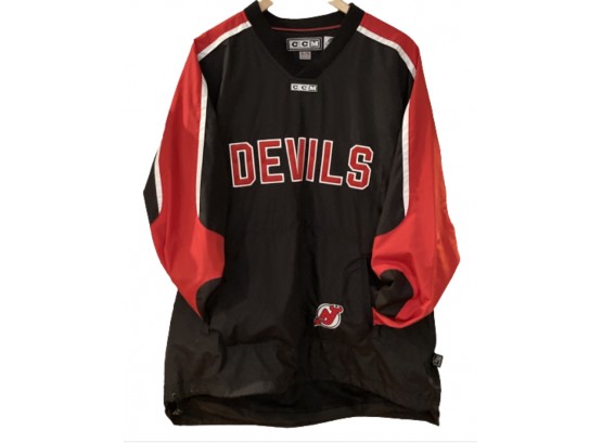 Authentic CCM NJ Devils Popover Jacket, Sz. XL