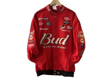 Chase Authentics Drivers Line Budweiser Racing Jacket, Sz. XL