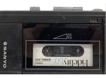 Old School Sanyo Audio Tape Recorder