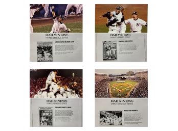 NY Daily News Limited Edition 'Yankees Legends' Series - Set Of 4 Color Photos