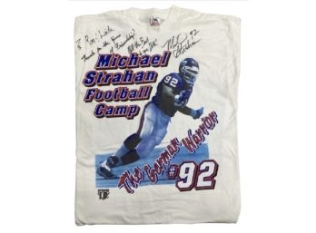 AUTOGRAPHED T-Shirt:  Michael Strahan NY Giants #92