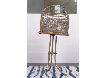 19th C Brass Wire Sheet Music Stand