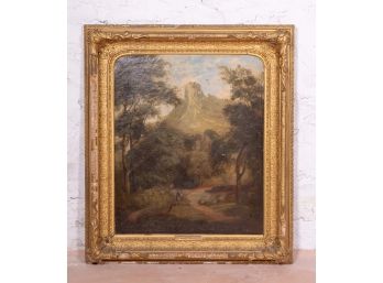 George Vincent (English, 1796-1832) 'White Rock, Bradley Woods' Devon Painting