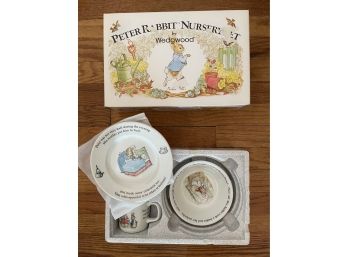 Precious Wedgwood Peter Rabbit Nursery Set NIB
