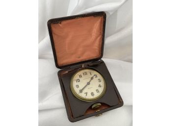 Large Antique Waltham Pocket Watch Travel Clock