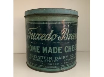 Antique Tuxedo Cheese Tin