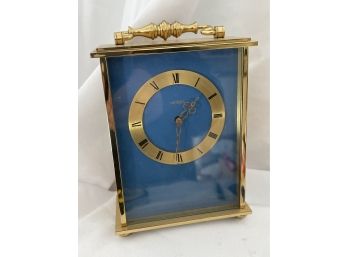 Gorgeous Antique Blue Angelus Carriage Clock