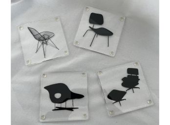 Retro Lucite Chair Coasters
