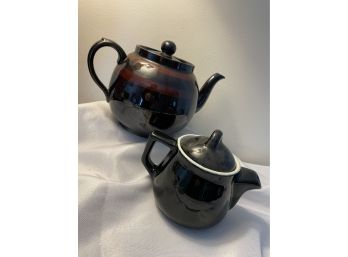 2 Vintage Ceramic Teapots