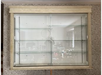 Awesome Wall Glass Curio Cabinet W/lock