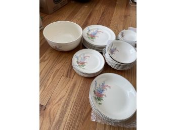Vintage Camwood China Dinnerware Collection