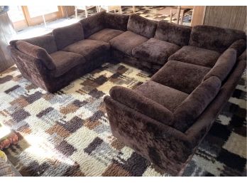 Amazing Mid Century Modern Wrap Around Sofa Attributed To Milo Baughman