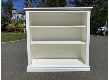 White Painted Bookcase With Adjustable Shelves