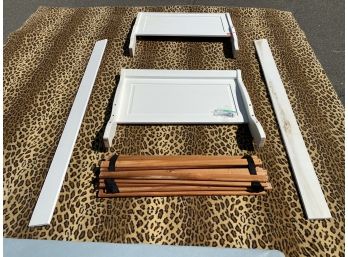 White Twin Size Bed With Slats