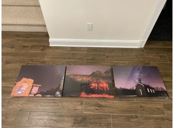 Set Of 3 Photos On Canvas Zion National Park, Utah
