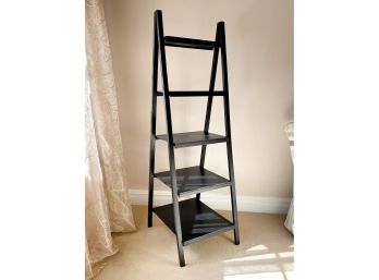 Black Finish Tiered Ladder Display Shelf