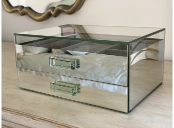 New! Mirrored Jewelry Box With Drawers