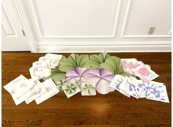 Carole Shiber Hand Painted Linen Napkin And Placemat Set