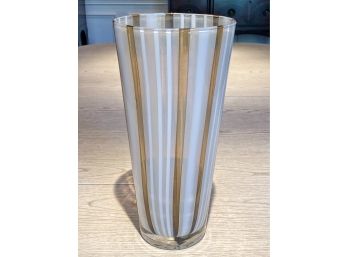 Kosta Boda Striped Art Glass Vase