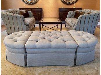 Hickory Furniture 3-piece Sectional Pin Tufted Ottoman